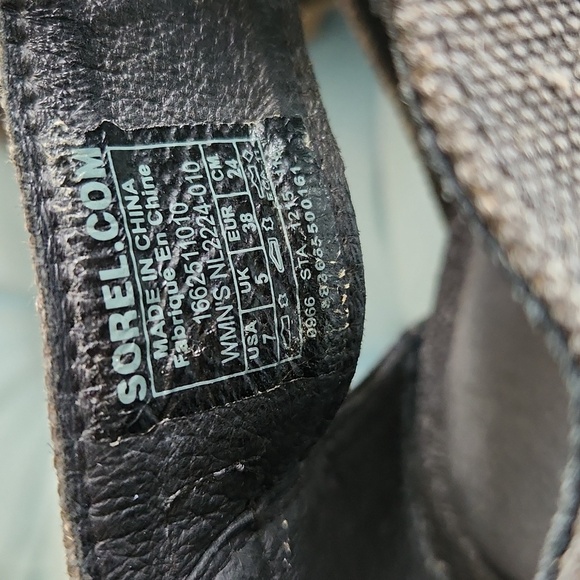 SOREL JOANIE LACE WEDGE SANDALS - Picture 6 of 6